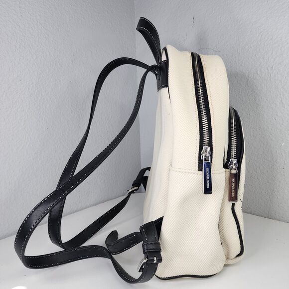 Rare Michael Kors Abbey Medium Backpack Graffiti Print Logo MK Bag MSRP $398 - Picture 2 of 12